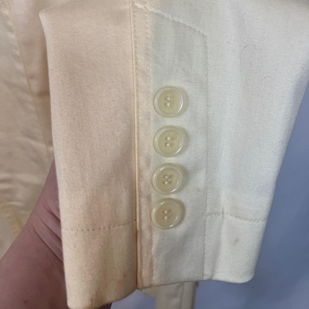 Worthington Long Sleeve Yellow Blazer Size 8P - Picture 6 of 8
